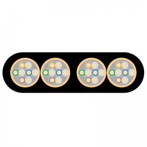 Data communication conductors / Cat7 / unsupported FLi-2YS(ST)(C)Y FLi-2YS(ST)(C)H Flat Travelling Cable