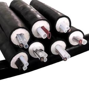 Flue gas heating sampling composite pipe