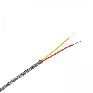 Glass fiber stainless steel braided K-type high temperature compensation wire GG-K-20-SB GG-K-20S-SB GG-K-24-SB GG-K-24S-SB AWG