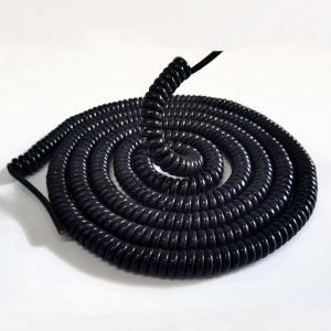 TPE-E insulated spiral cable with PUR jacket LI12Y11Y