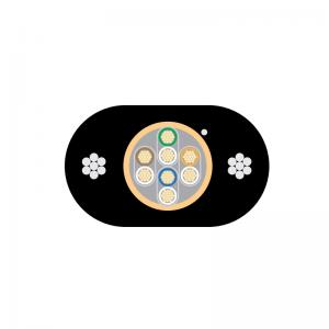 Data communication conductors / Cat7 / steel supported FLi-2YS(ST)(C)TH Flat Travelling Cable
